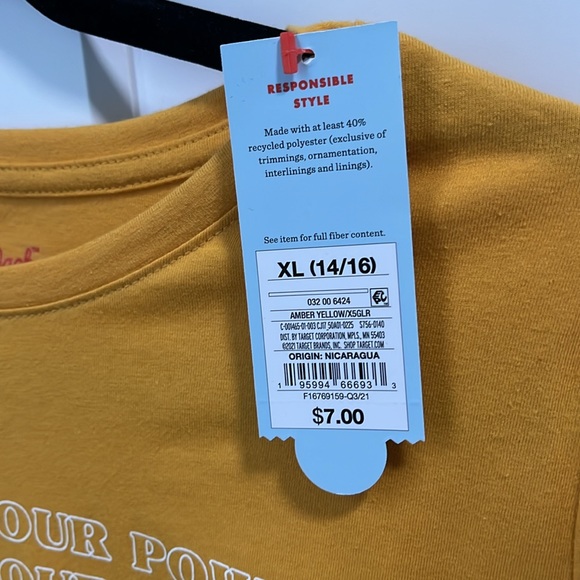 Girls Cat & Jack Graphic T-Shirt 'Embrace Your Power’ - Picture 6 of 12